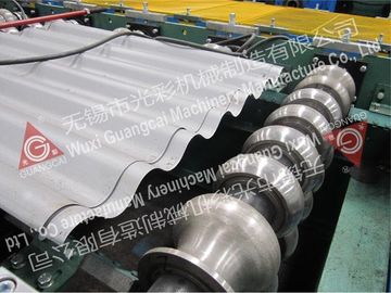 Steel Cold Roll Forming Machine / Garage Corrugated Roof Sheeting Machine